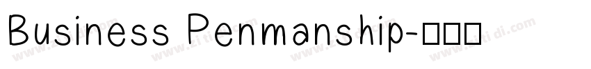 Business Penmanship字体转换
